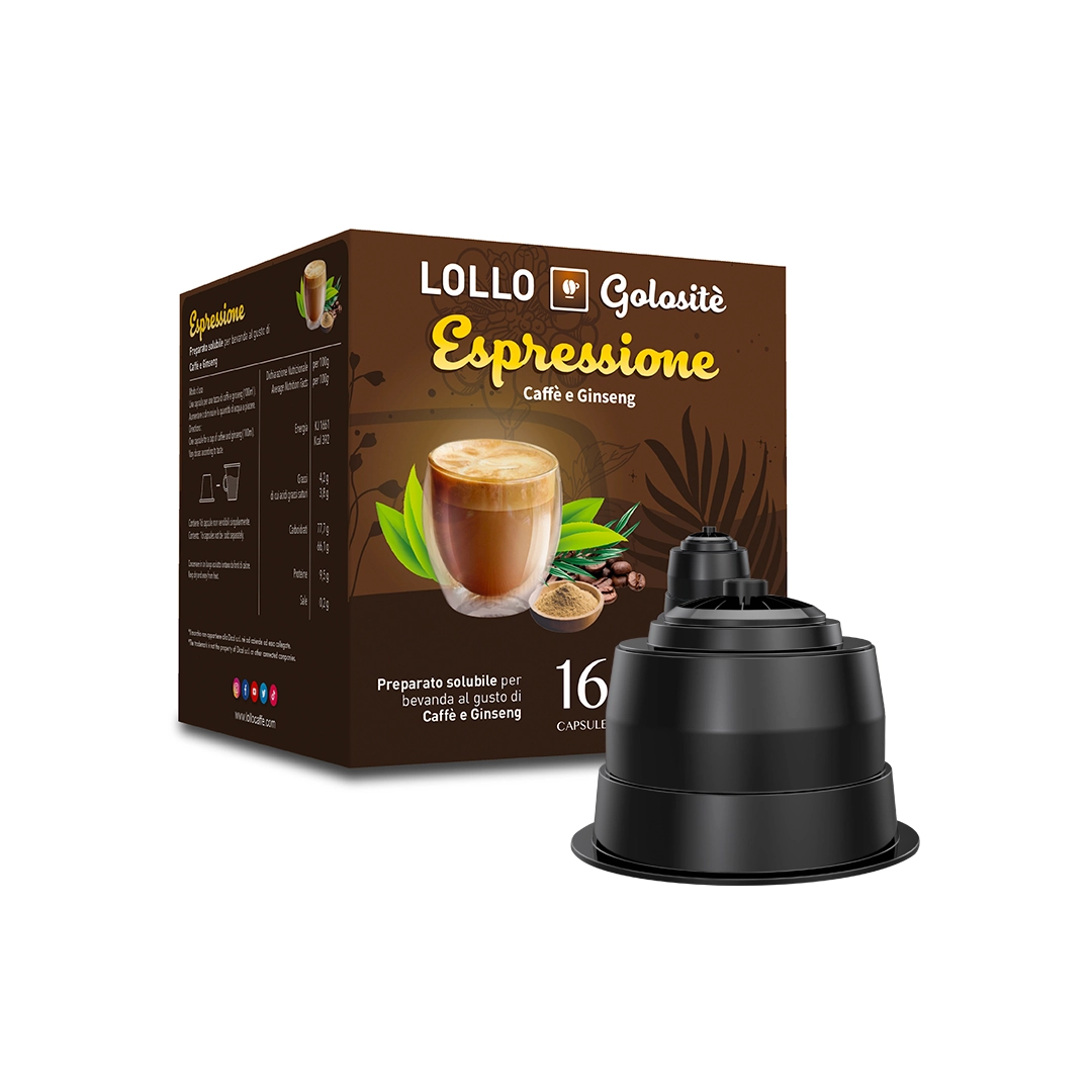 Capsule Compatibili Nescafè Dolce Gusto Caffè e Ginseng Lollo 16