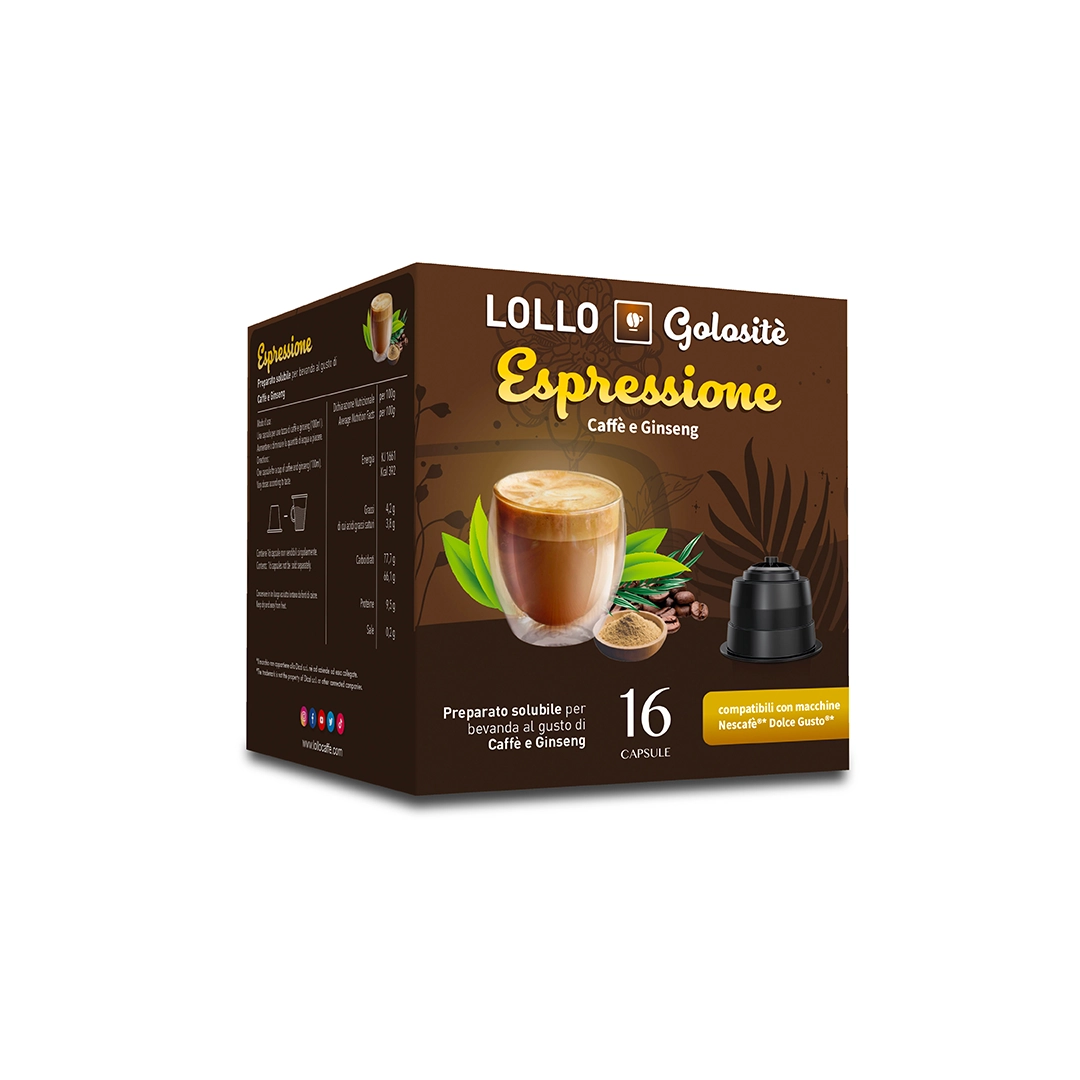 Capsule Compatibili Nescafè Dolce Gusto Caffè e Ginseng Lollo 16