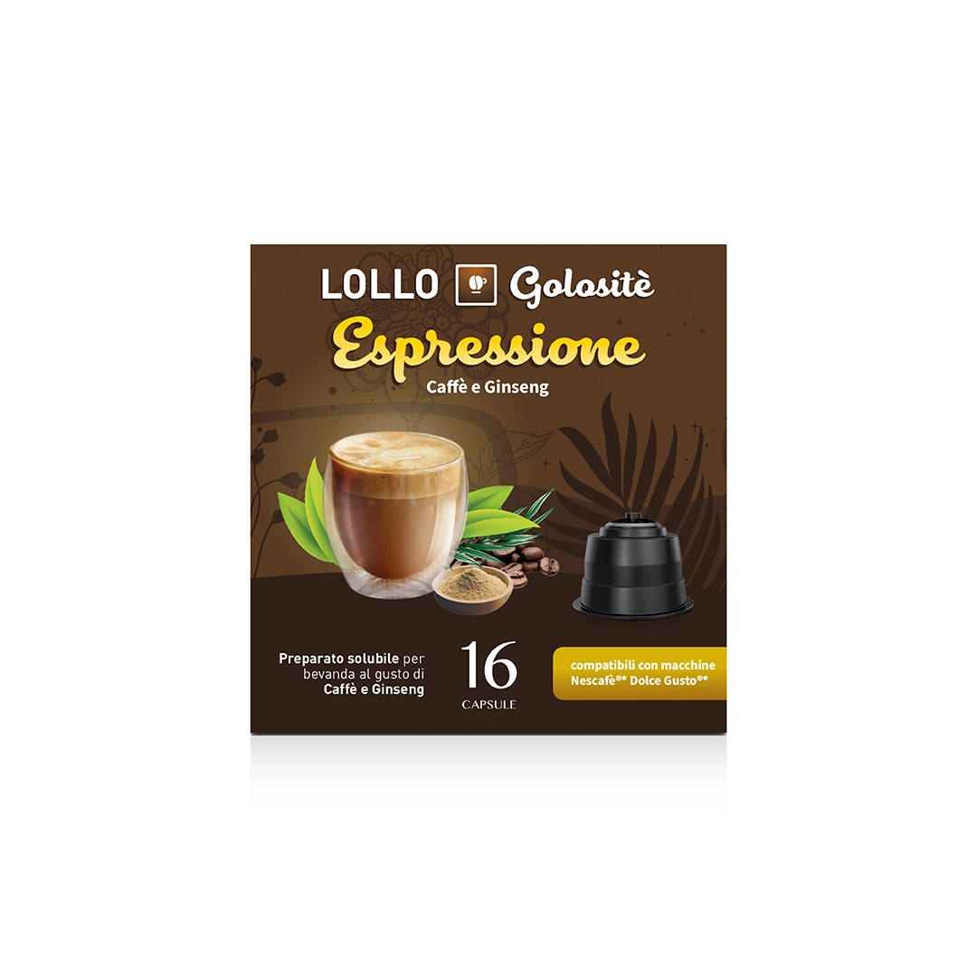Capsule Compatibili Nescafè Dolce Gusto Caffè e Ginseng Lollo 16