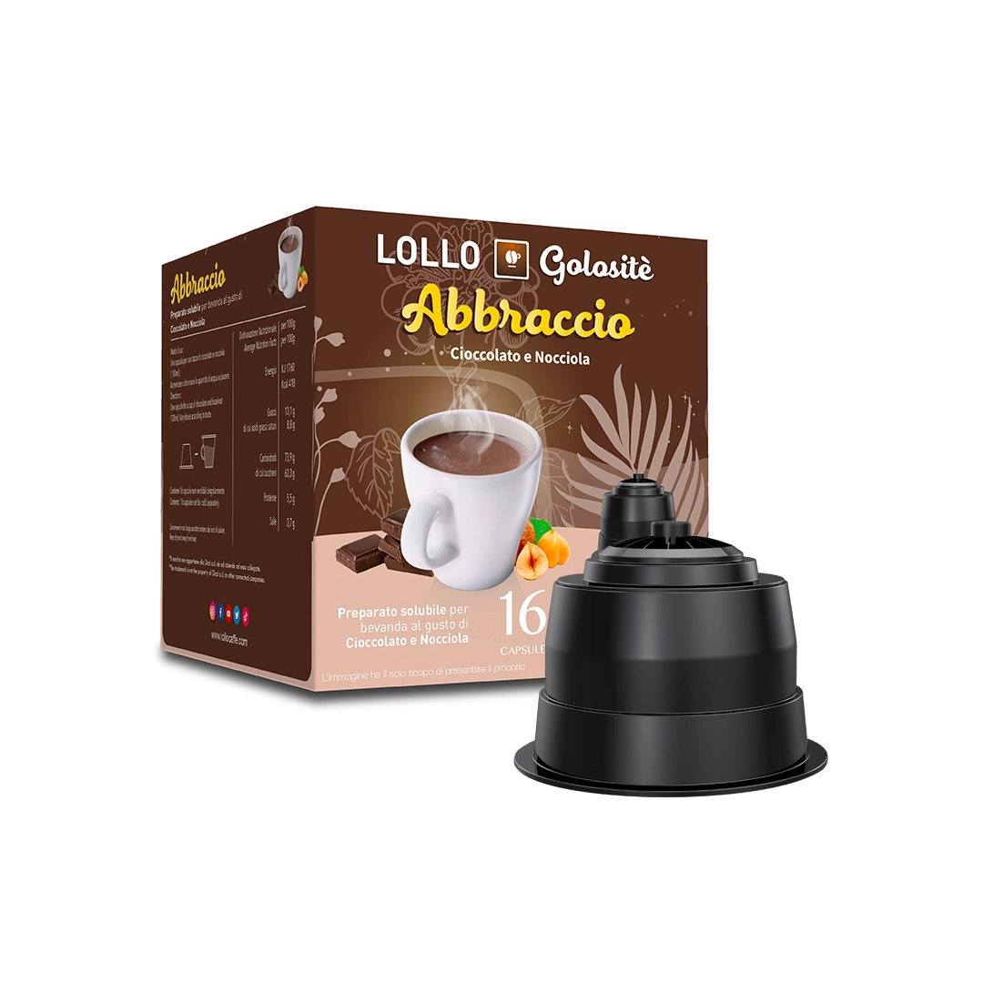 Capsule Compatibili Nescafè Dolce Gusto Cioccolato e Nocciola Lollo 16