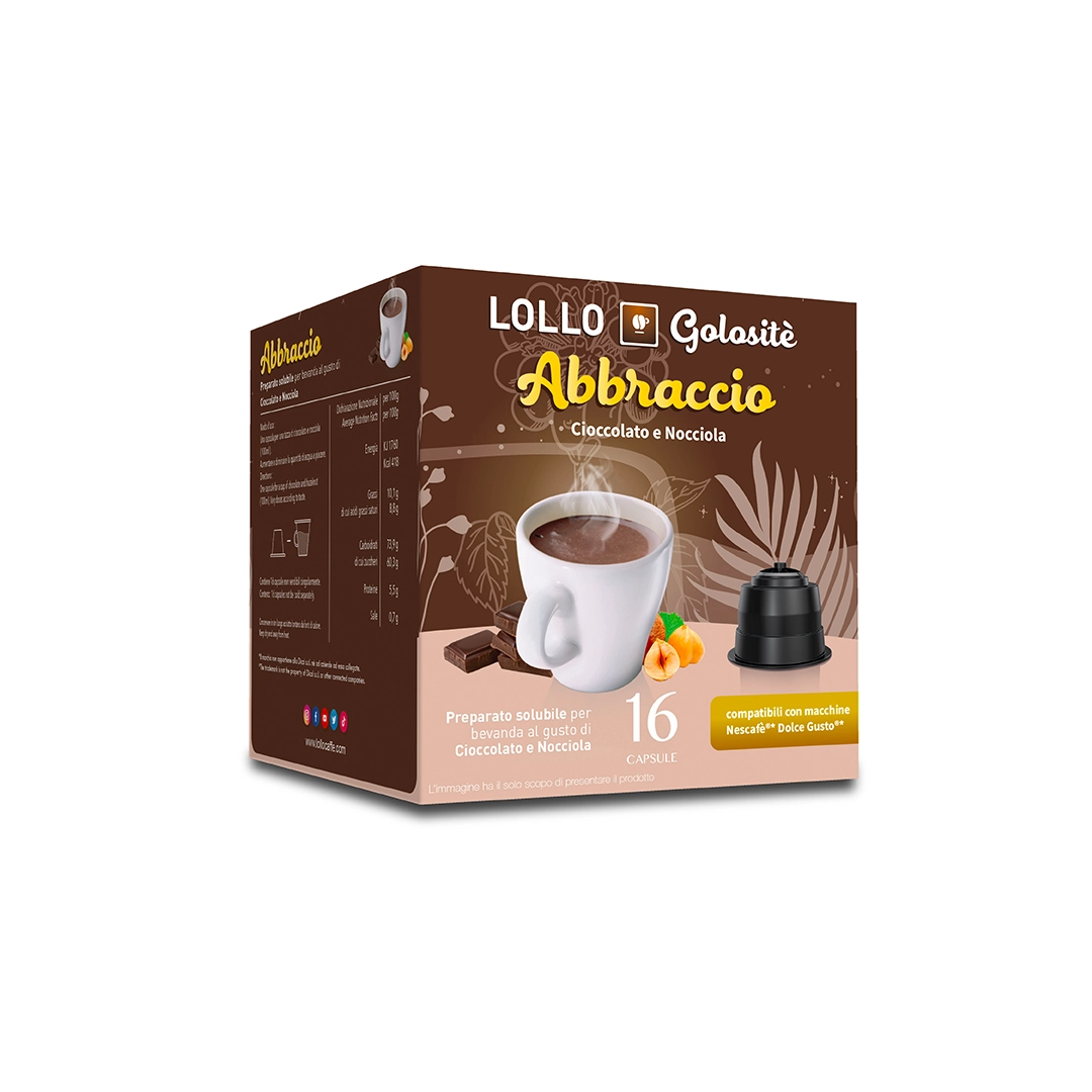 Capsule Compatibili Nescafè Dolce Gusto Cioccolato e Nocciola Lollo 16