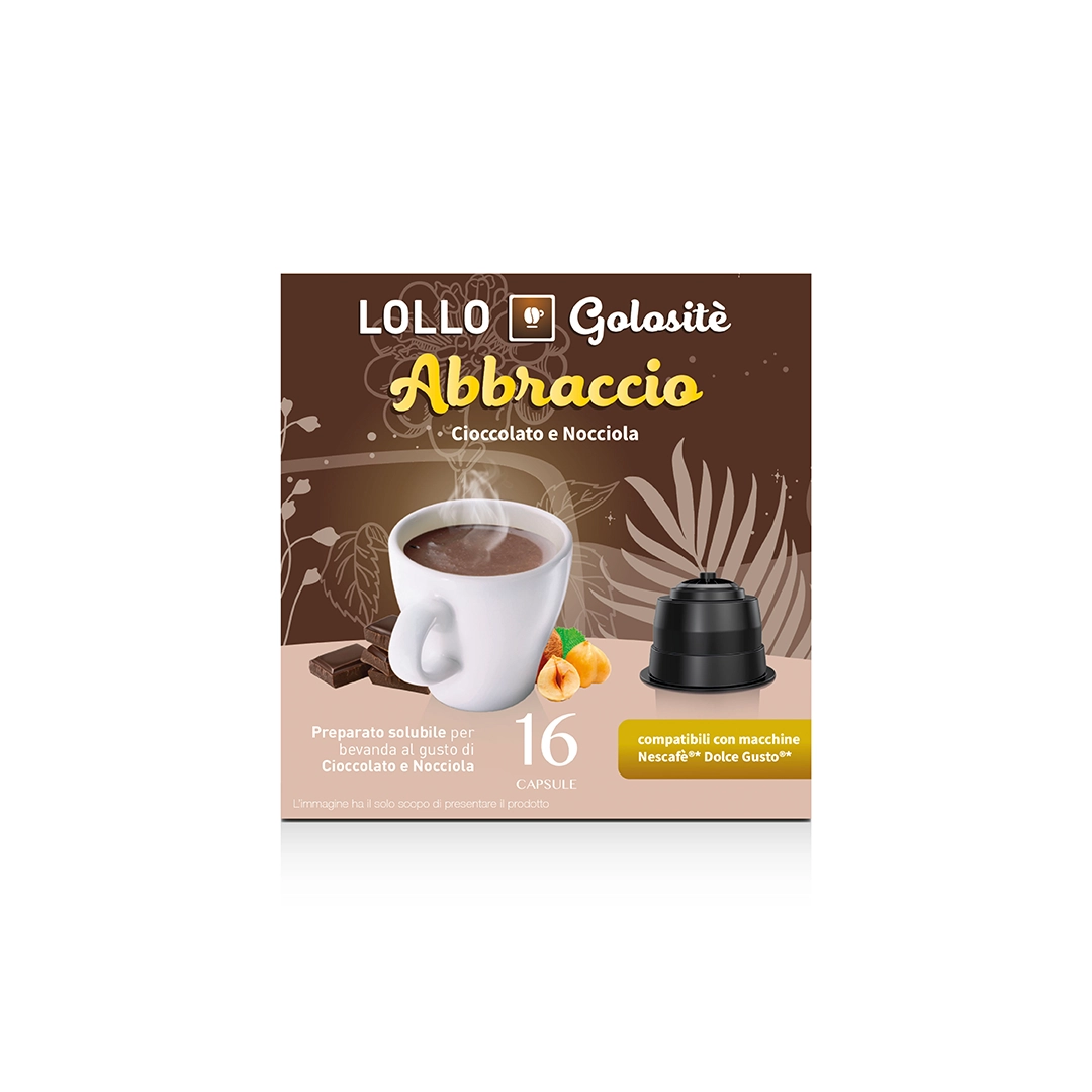 Capsule Compatibili Nescafè Dolce Gusto Cioccolato e Nocciola Lollo 16