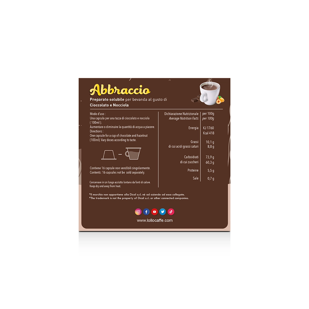 Capsule Compatibili Nescafè Dolce Gusto Cioccolato e Nocciola Lollo 16