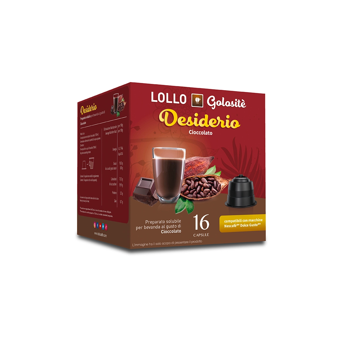 Capsule Compatibili Nescafè Dolce Gusto Cioccolato Lollo Caffè 16