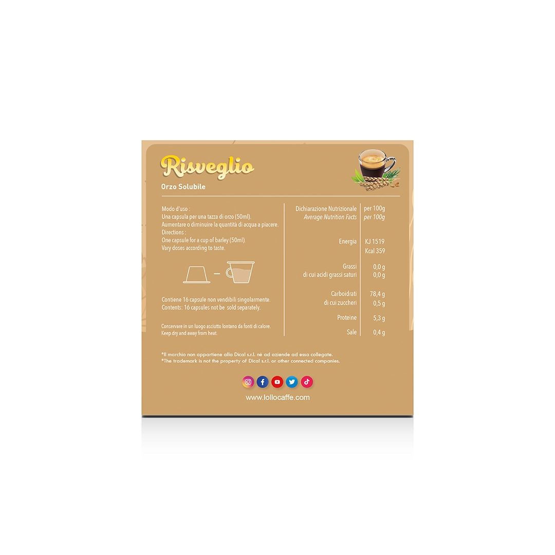 Capsule Compatibili Nescafè Dolce Gusto Orzo Lollo 16