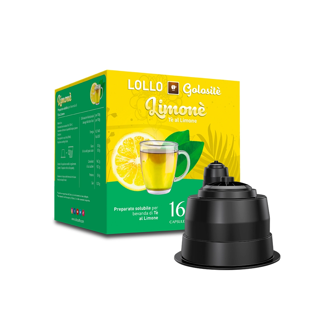 Capsule Compatibili Nescafè Dolce Gusto Tè Limone Lollo Caffè 16