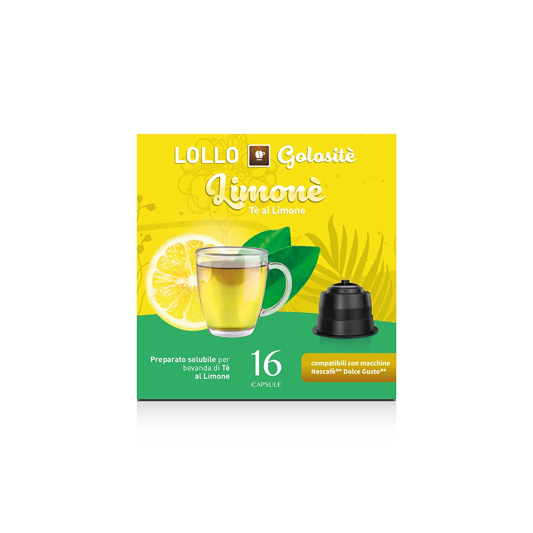 Capsule Compatibili Nescafè Dolce Gusto Tè Limone Lollo Caffè 16