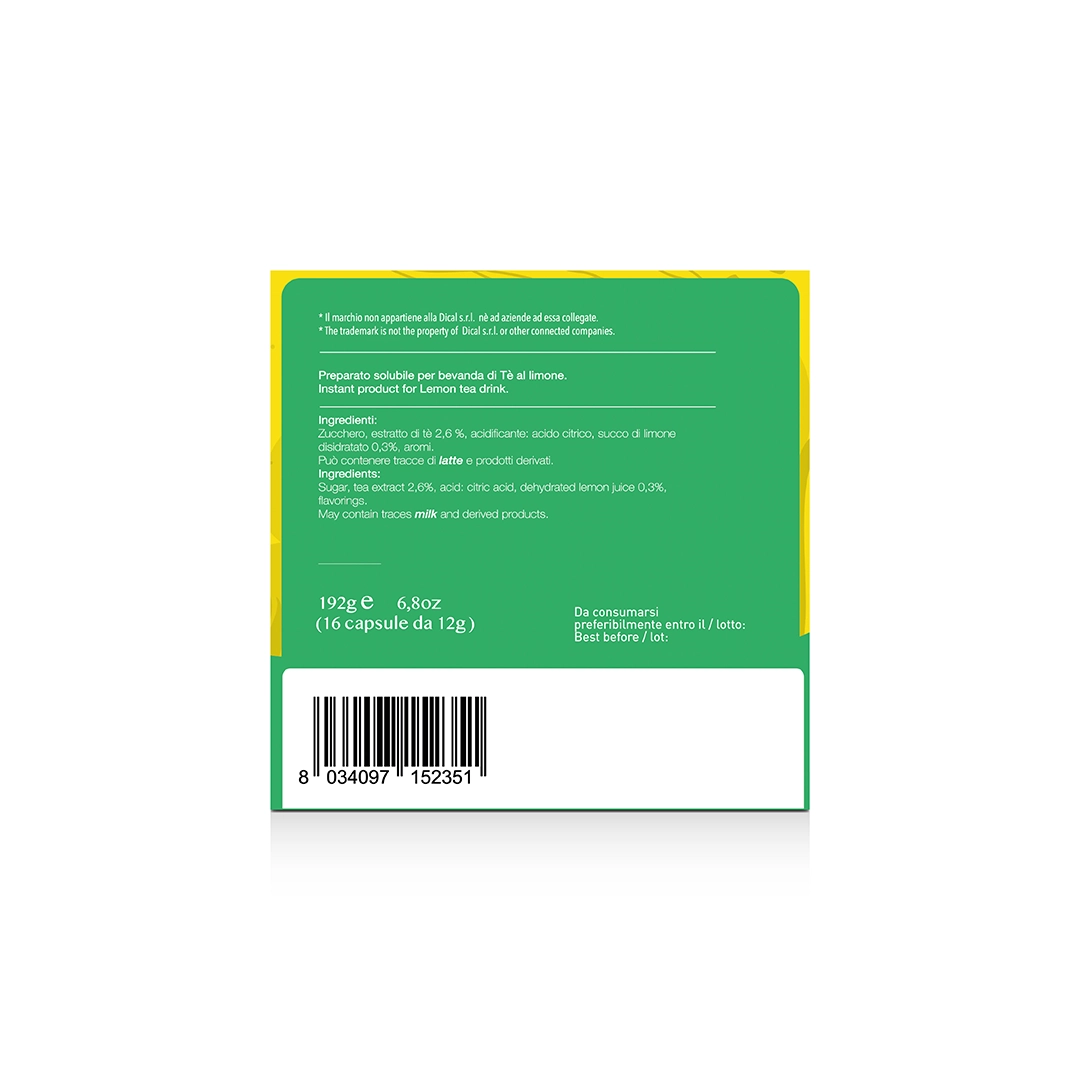 Capsule Compatibili Nescafè Dolce Gusto Tè Limone Lollo Caffè 16