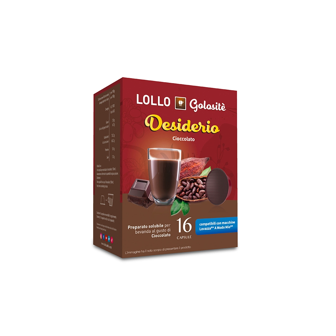 Capsule Lollo Caffè Cioccolato Passione Mio compatibili Lavazza A Modo Mio 16