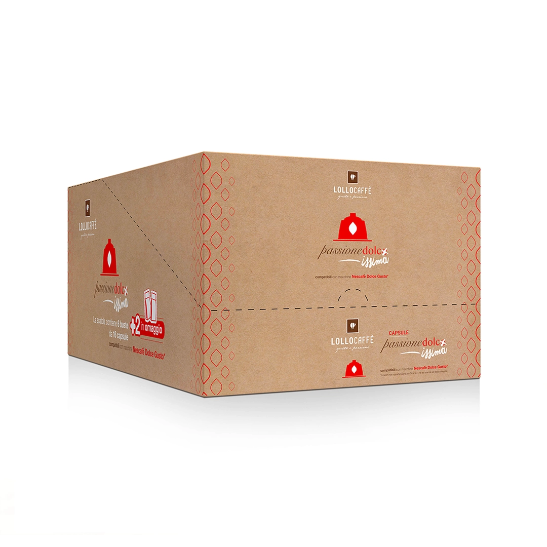 Capsule Lollo Caffè compatibili Nescafè dolce gusto Miscela Decaffeinato Dek 16