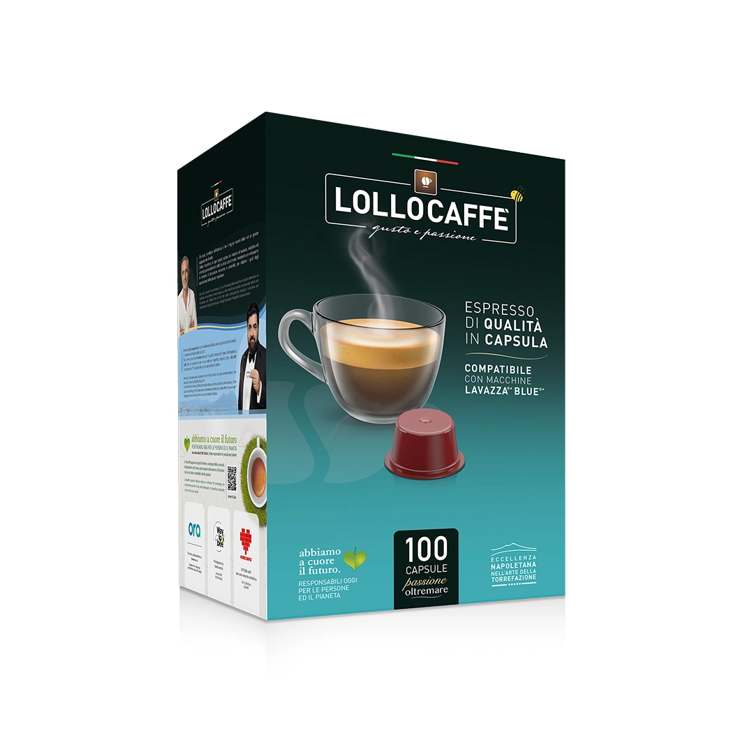 Capsule Lollo Caffè Decaffeinato compatibili Lavazza Blue 100