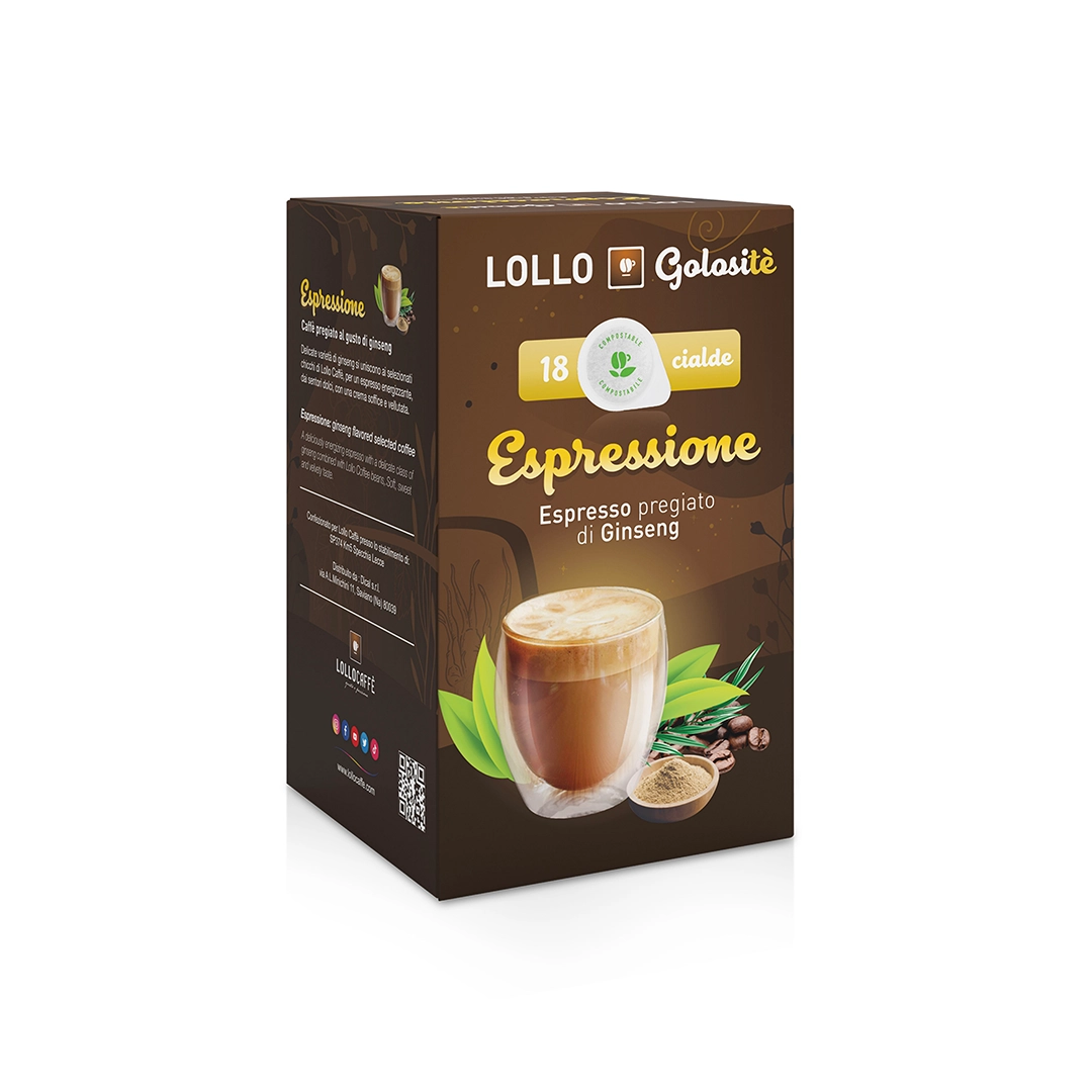 Cialde Lollo Caffè Golositè Espressione Ginseng 18
