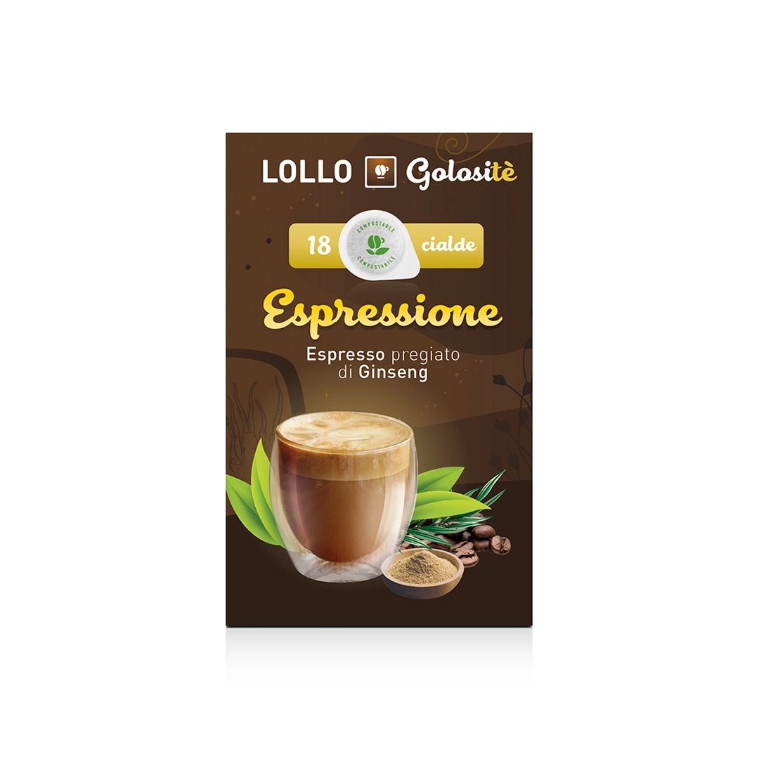 Cialde Lollo Caffè Golositè Espressione Ginseng 18