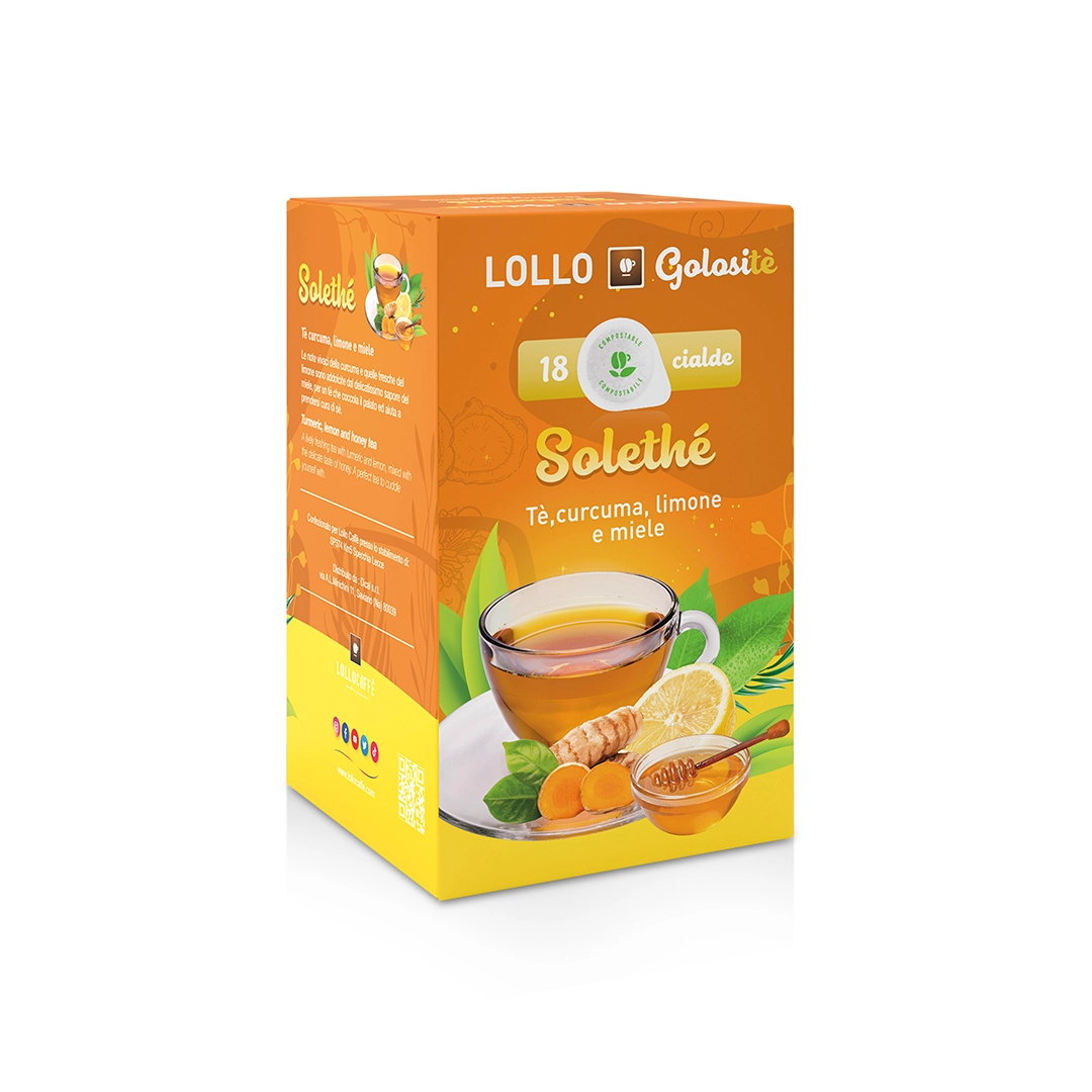 Cialde Lollo Caffè Golositè Solethè Tè Curcuma Limone e Miele 18