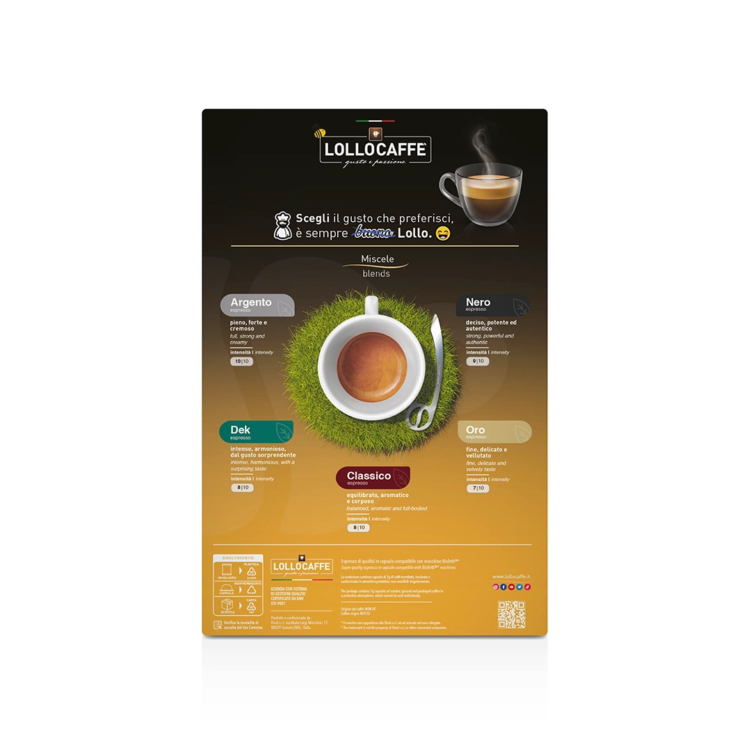 Capsule Lollo Compatibili Bialetti Dek 100