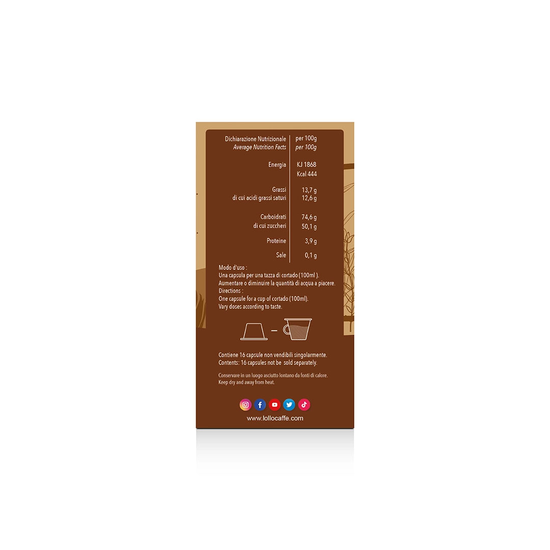 Capsule Lollo Cortado Compatibili Lavazza A Modo Mio 16