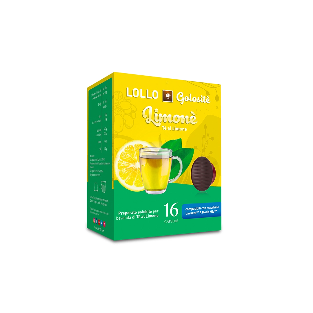 Capsule Lollo Caffè The Limone Passione Mio compatibili Lavazza A Modo Mio 16
