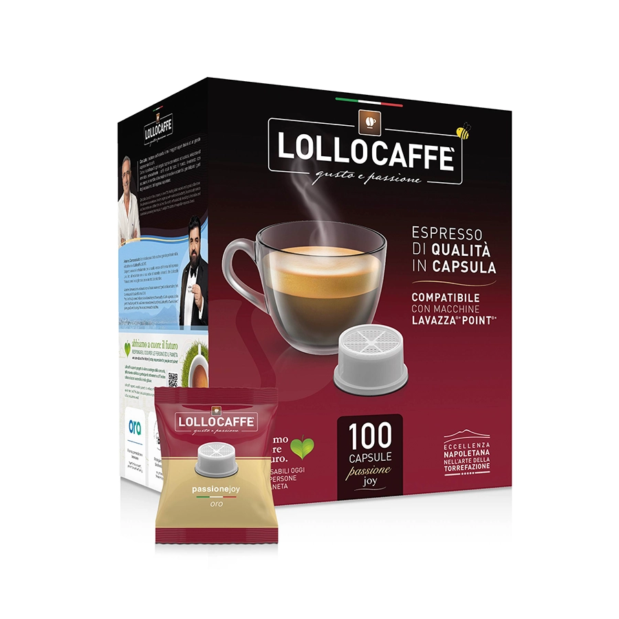 Capsule Lollo Caffè Oro compatibili Lavazza Espresso Point 100