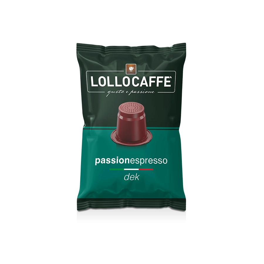 Capsule Lollo Caffè Decaffeinato Passionespresso compatibili Nespresso 100