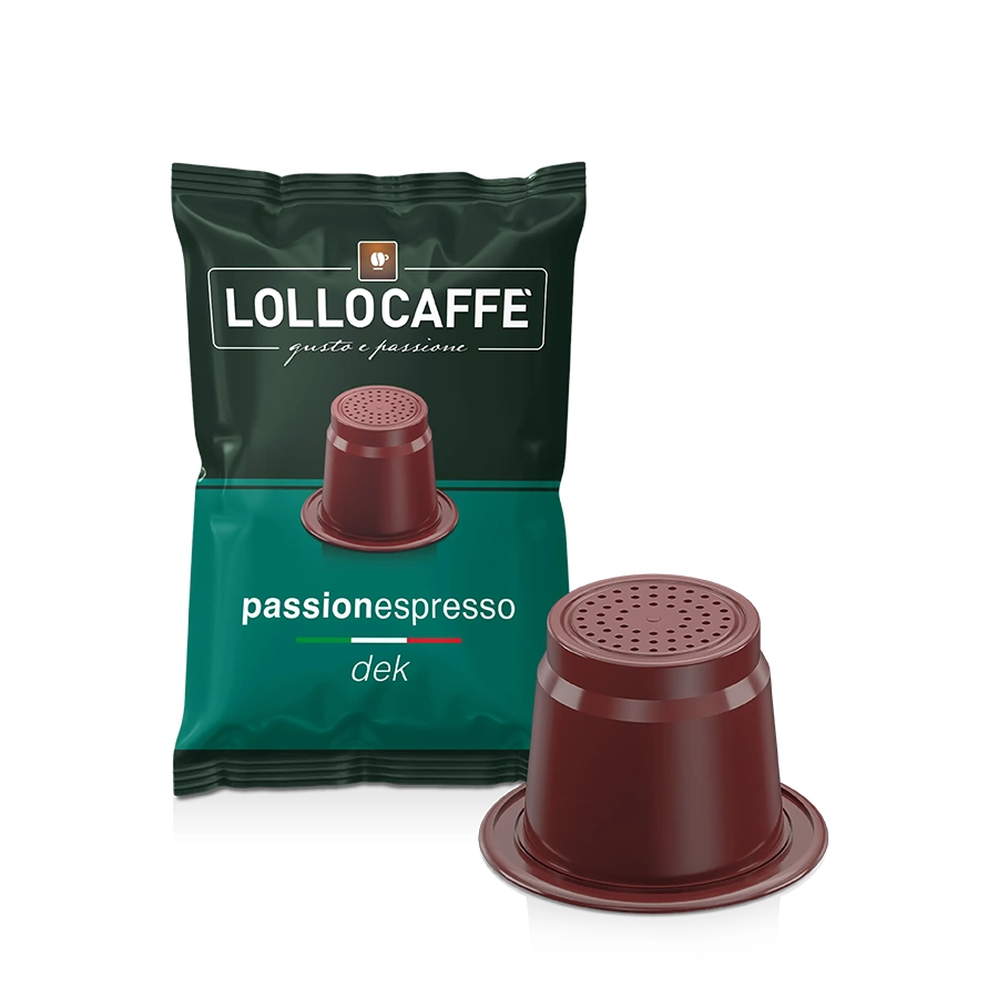 Capsule Lollo Caffè Decaffeinato Passionespresso compatibili Nespresso 100