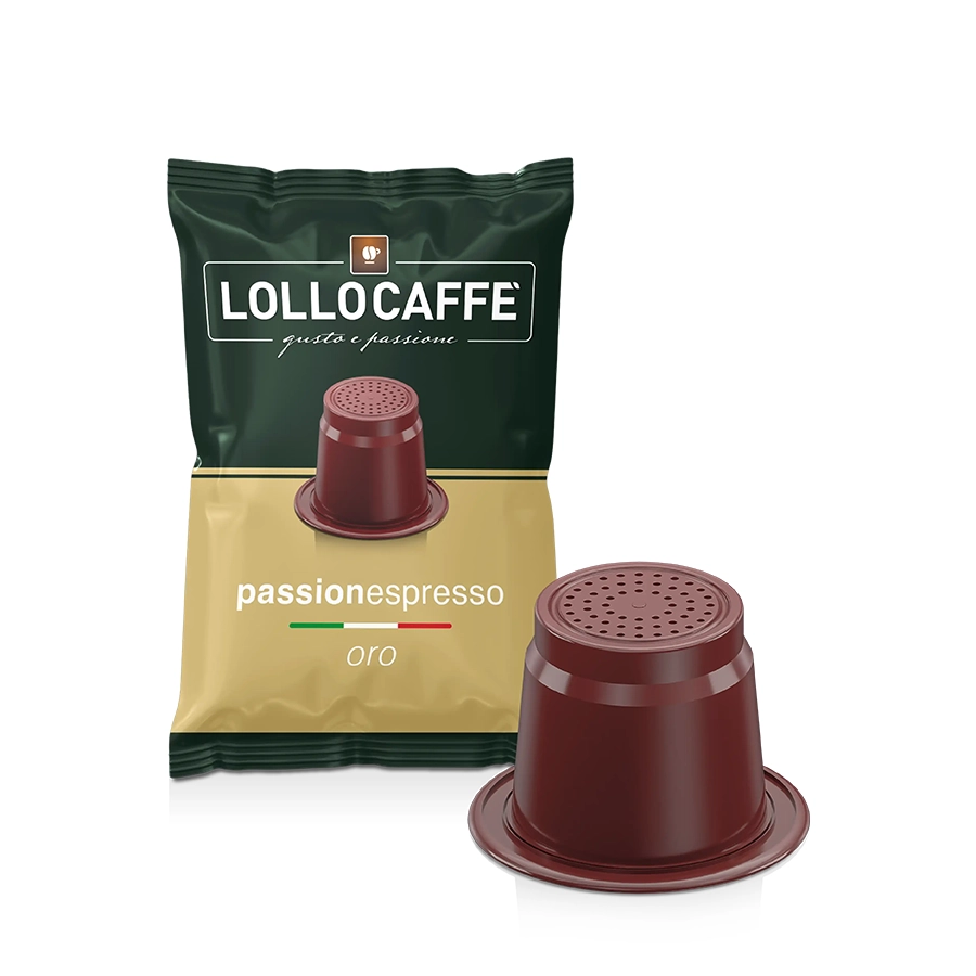 Capsule Lollo Caffè Oro Passionespresso compatibili Nespresso 100