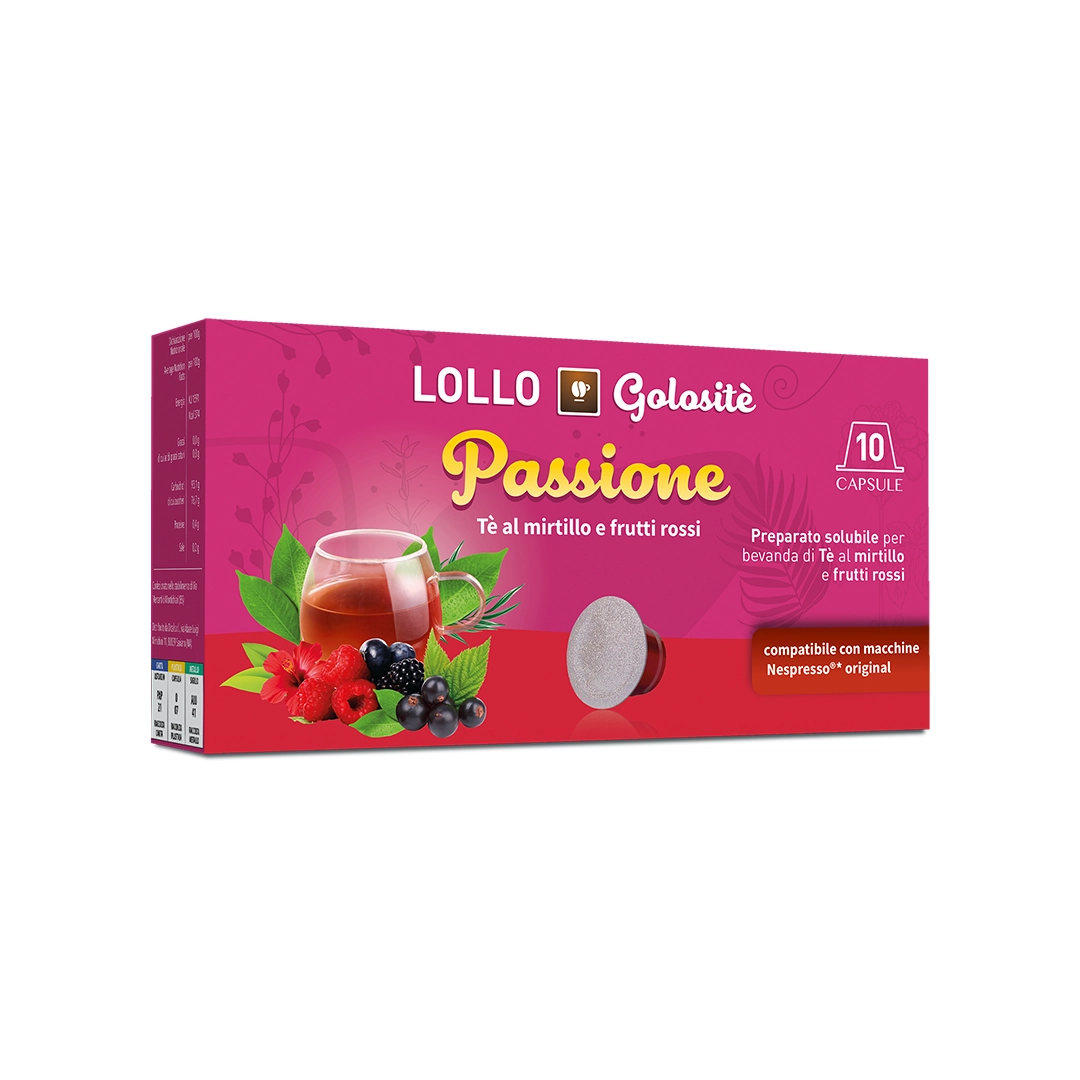 Capsule Lollo Tè Mirtillo compatibili Nespresso 10