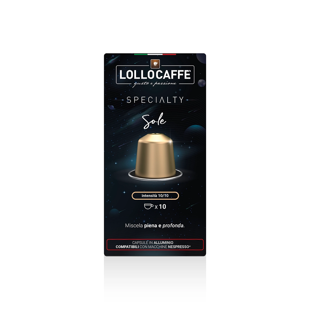 Capsule Lollo Caffè Specialty Sole compatibili Nespresso Alluminio 10