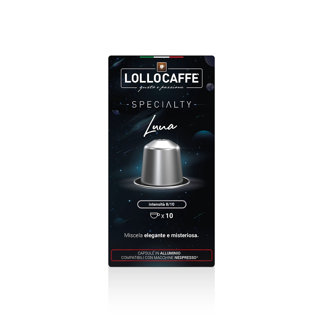 Capsule Lollo Caffè Specialty Luna compatibili Nespresso Alluminio 10