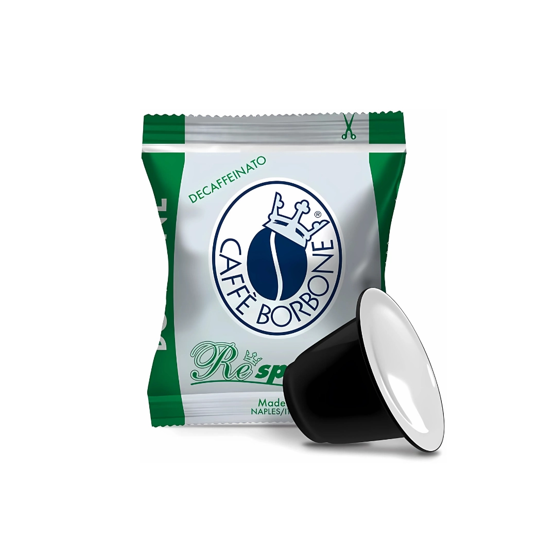 Capsule Caffè Borbone decaffeinato dek Respresso Verde compatibili Nespresso 100