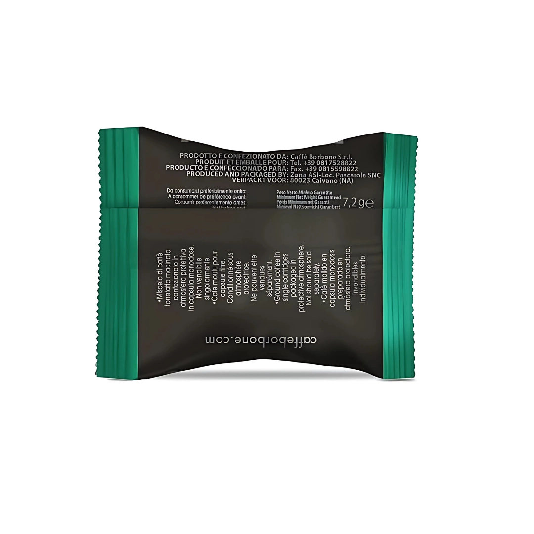 Capsule Caffè Borbone Decaffeinato Verde compatibili Lavazza Espresso Point 100