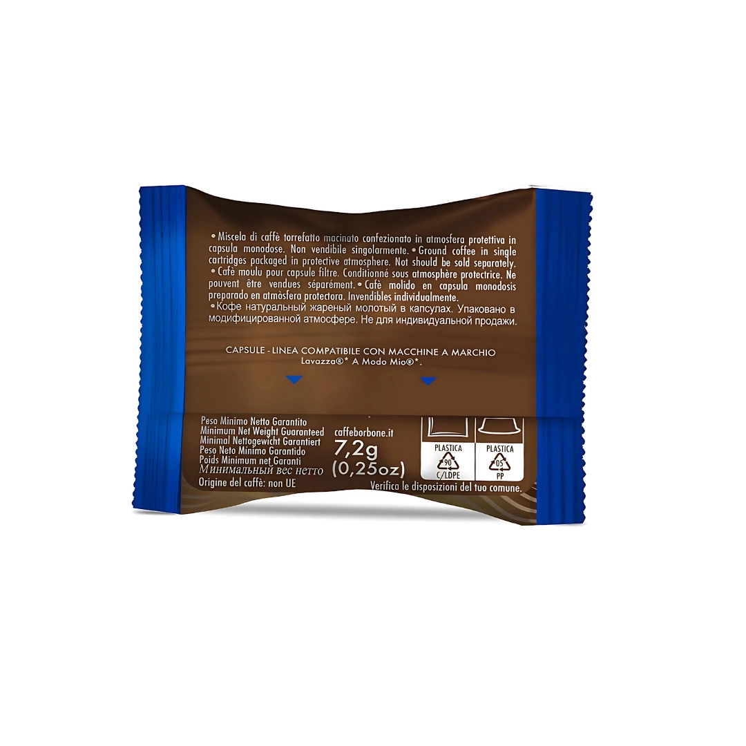 Capsule Caffè Borbone Don Carlo Blu compatibili Lavazza A Modo Mio 100