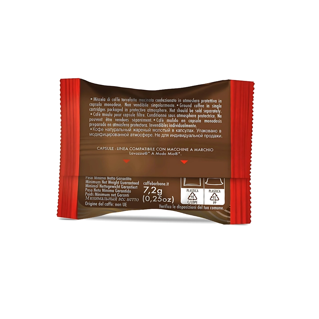 Capsule Caffè Borbone Don Carlo Rossa compatibili Lavazza A Modo Mio 100