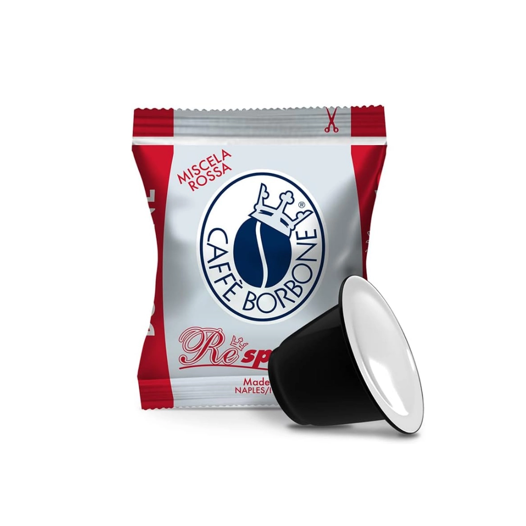 Capsule Caffè Borbone Respresso Rossa compatibili Nespresso 100