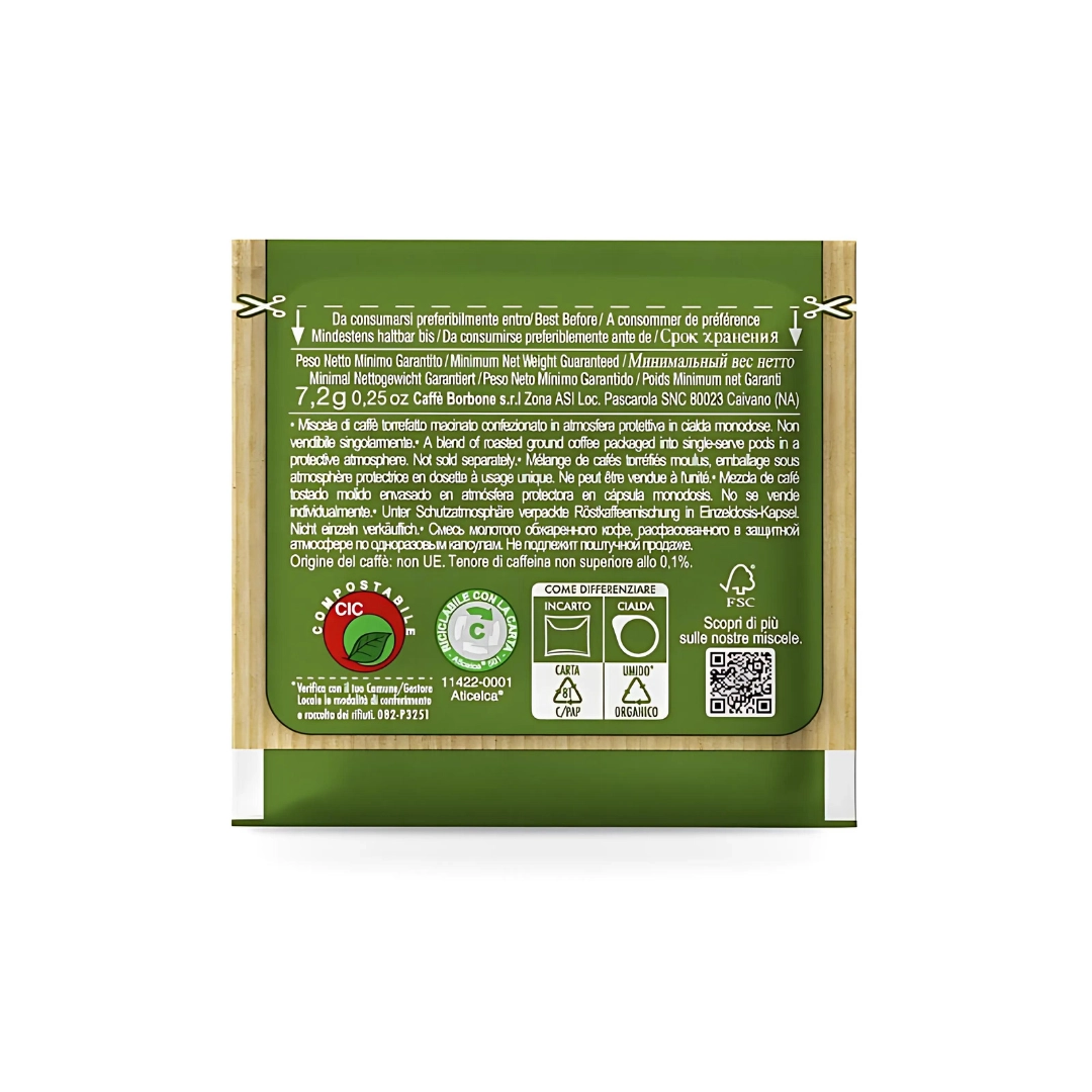 Cialde Caffe Borbone Decaffeinato Verde 50