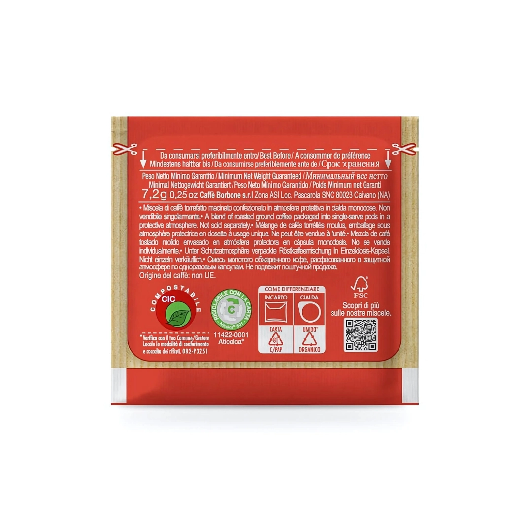 Cialde Caffe Borbone Rossa 50