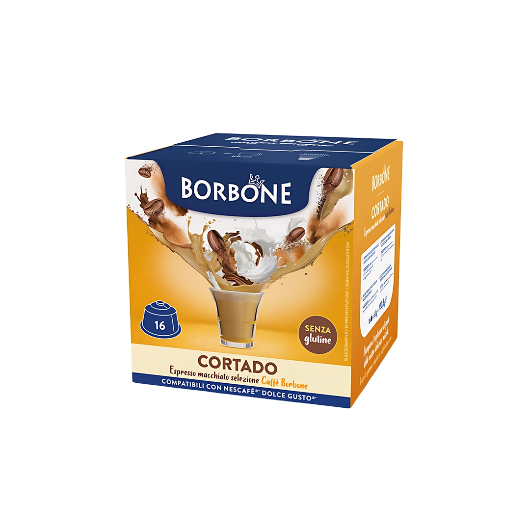 Capsule Borbone Compatibili Dolce Gusto Caffè Cortado 16