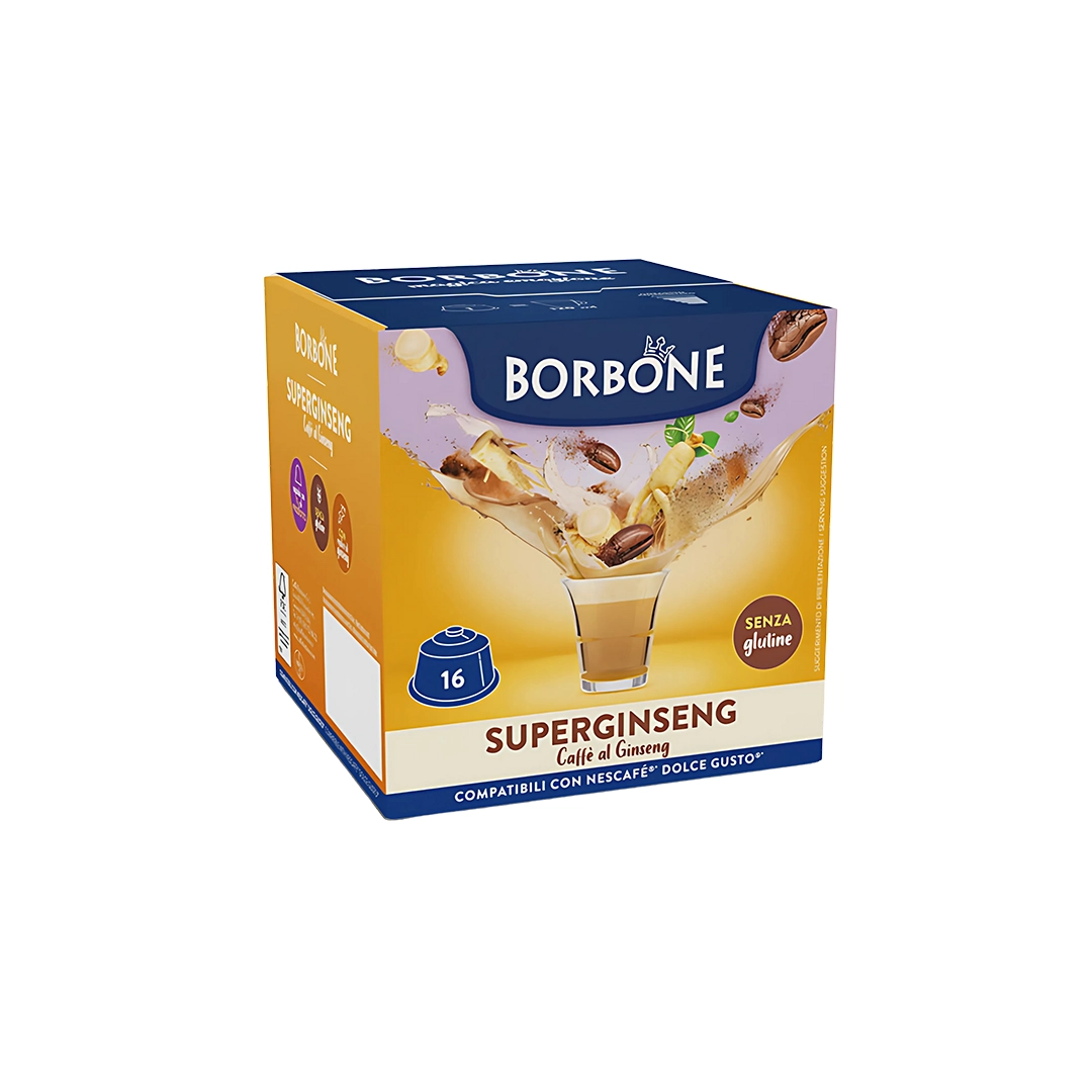 Capsule Borbone Compatibili Dolce Gusto Superginseng Caffè al Latte e Ginseng16