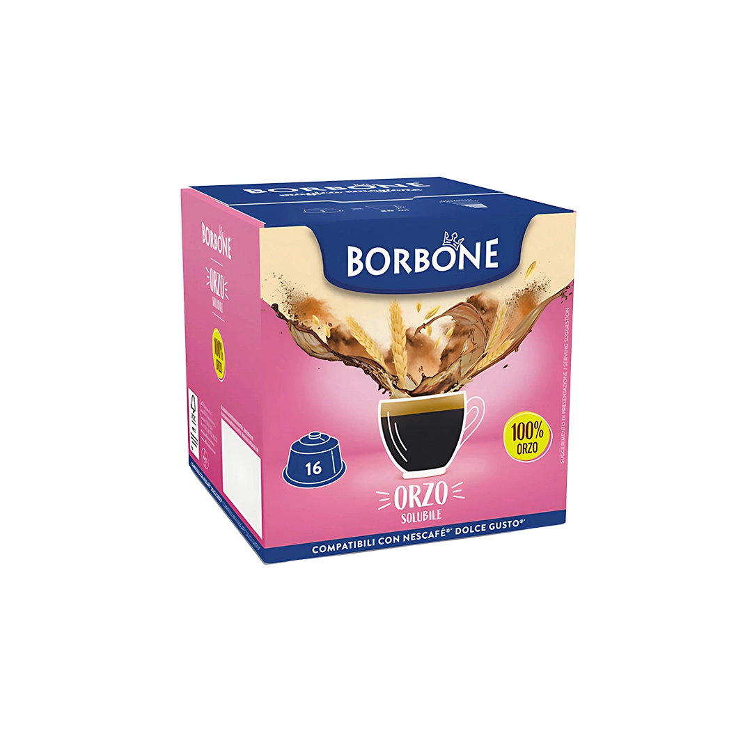 Capsule Borbone Compatibili Dolce Gusto Caffè Orzo Solubile 16
