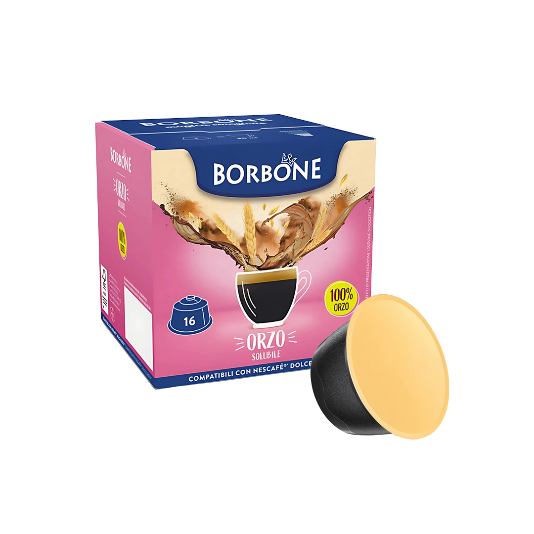 Capsule Borbone Compatibili Dolce Gusto Caffè Orzo Solubile 16