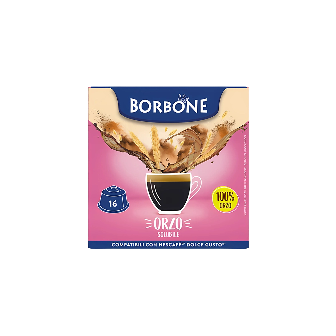 Capsule Borbone Compatibili Dolce Gusto Caffè Orzo Solubile 16