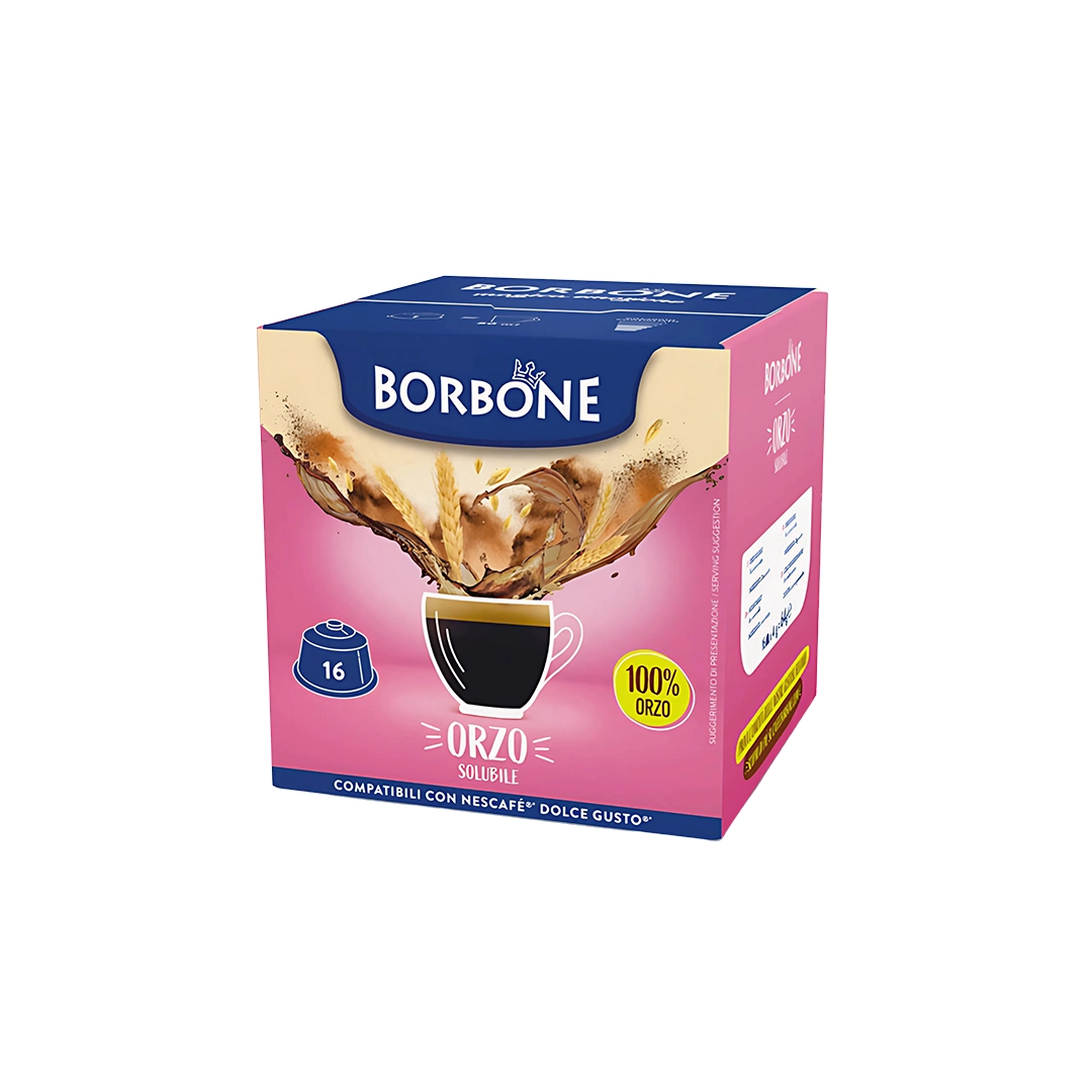 Capsule Borbone Compatibili Dolce Gusto Caffè Orzo Solubile 16