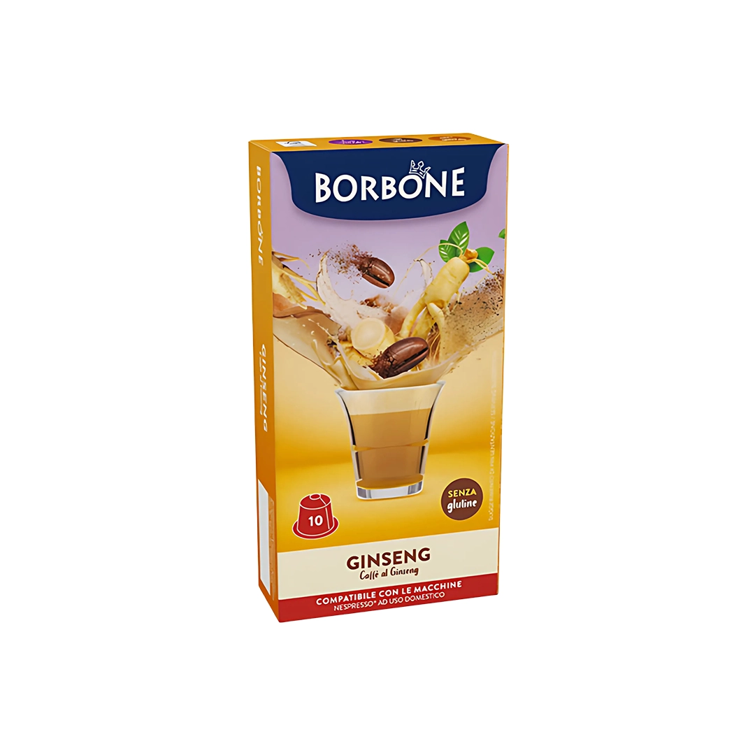 Capsule Borbone Compatibili Nespresso Ginseng e Latte 10