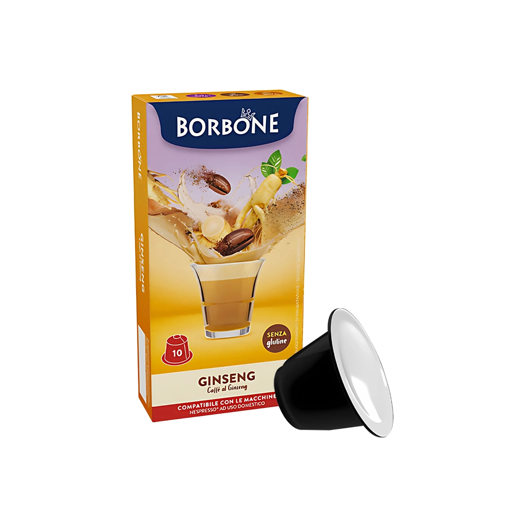Capsule Borbone Compatibili Nespresso Ginseng e Latte 10