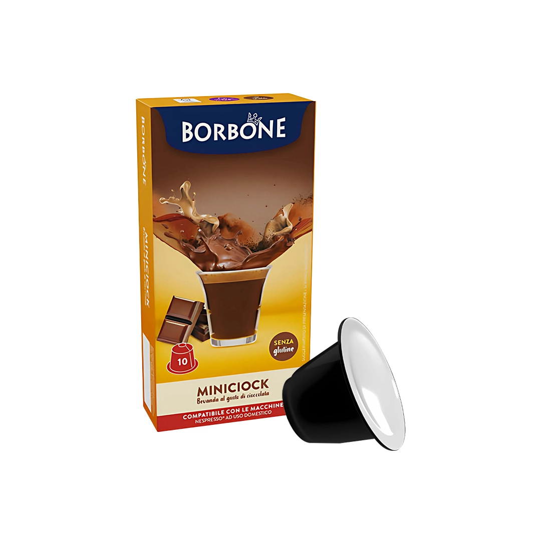 Capsule Borbone Compatibili Nespresso Bevanda Solubile Cioccolato 10