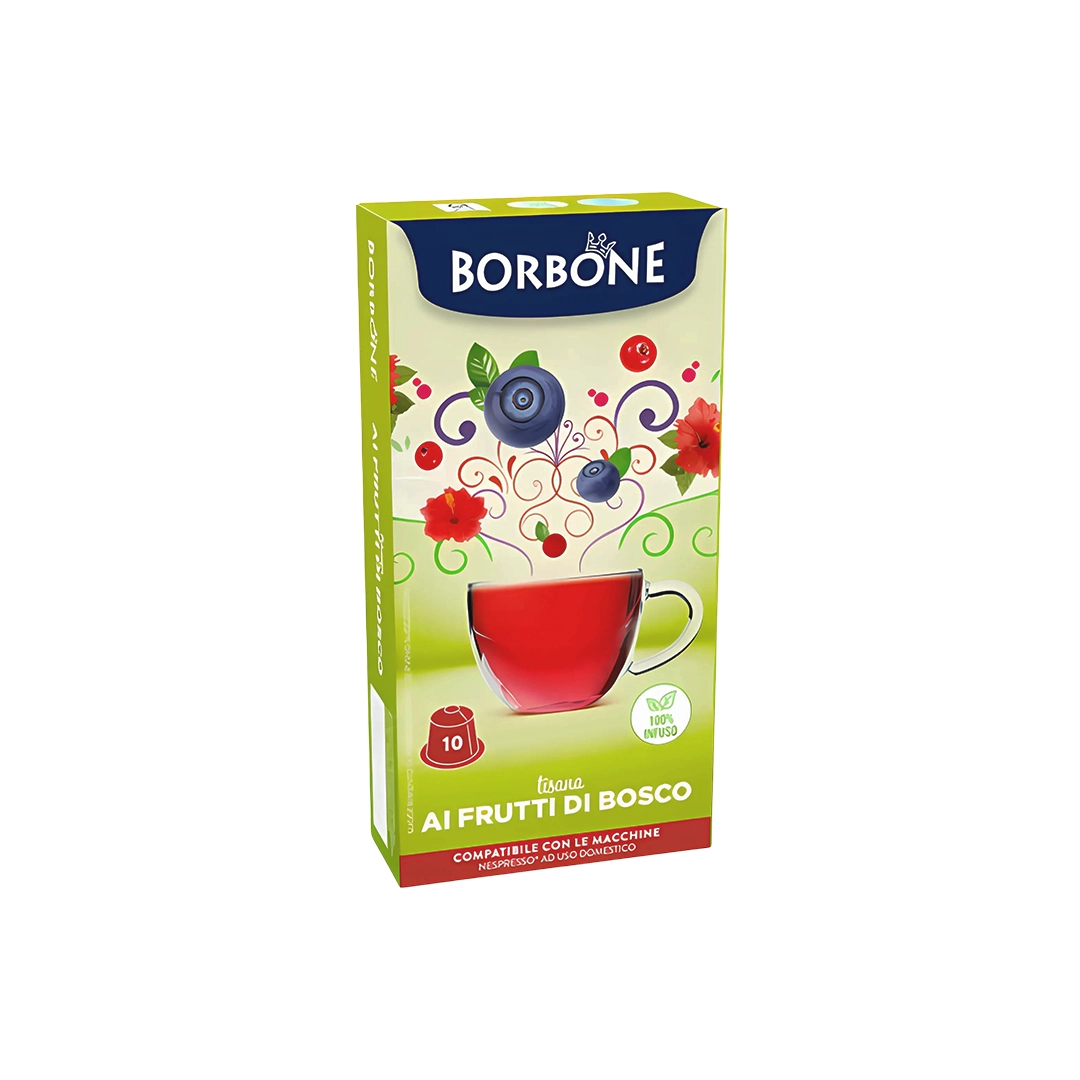 Capsule Borbone Compatibili Nespresso Tisana ai Frutti di Bosco 10
