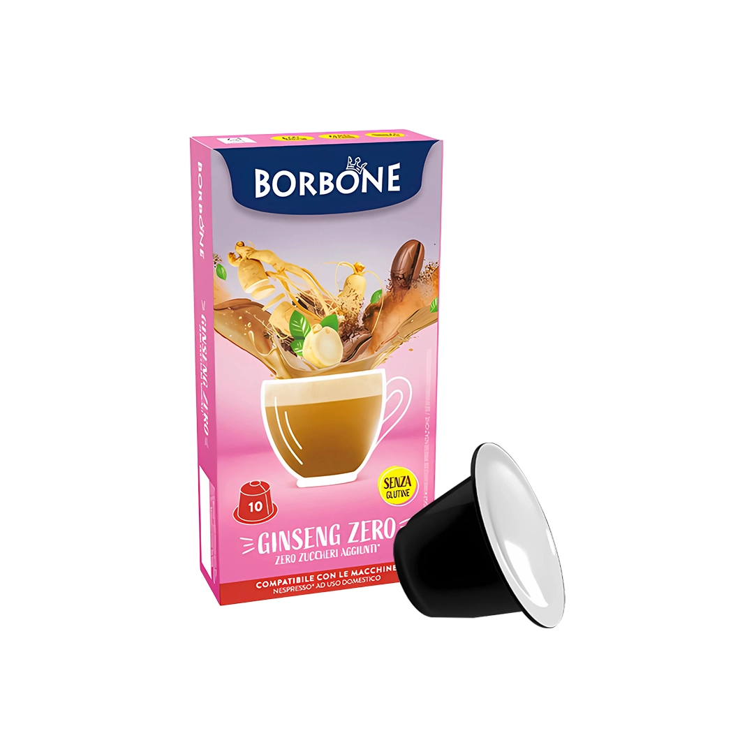 Capsule Borbone Compatibili Nespresso Caffè Ginseng Zero 10