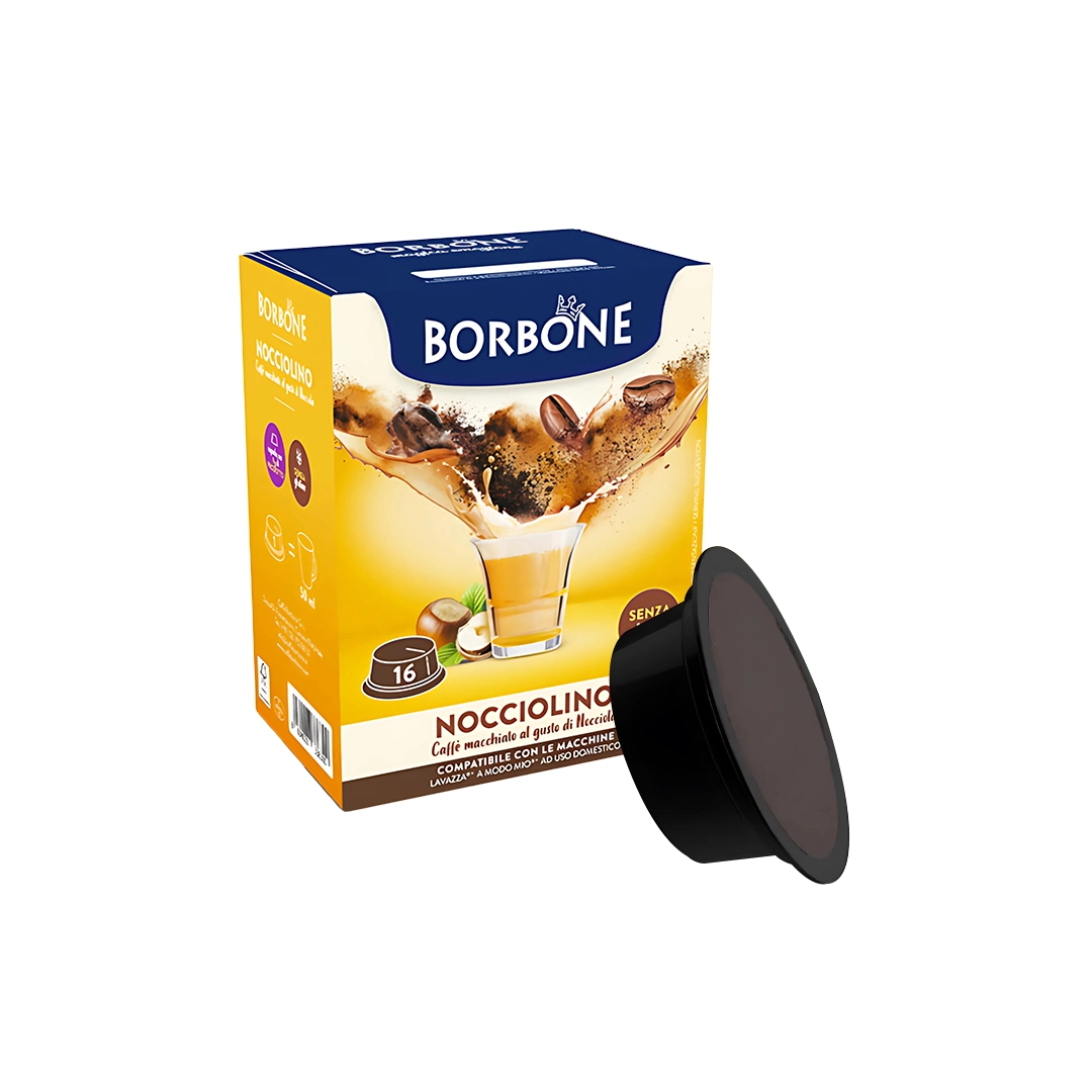 Capsule Borbone Compatibili Lavazza A Modo Mio Nocciolino 16