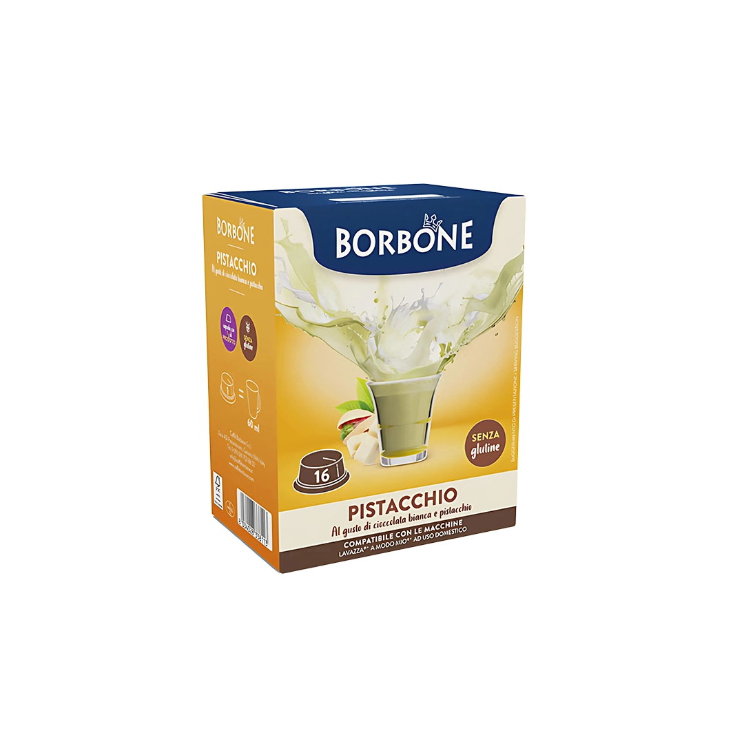 Capsule Borbone Compatibili Lavazza A Modo Mio Pistacchio 16