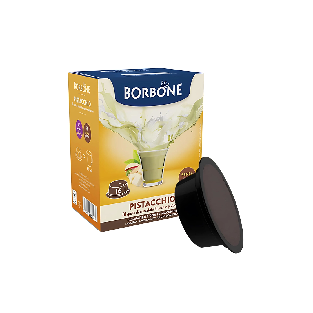 Capsule Borbone Compatibili Lavazza A Modo Mio Pistacchio 16
