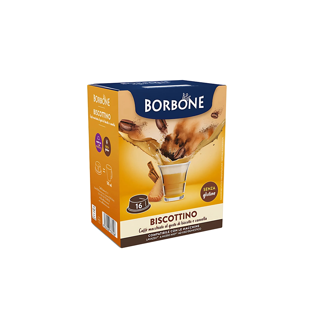 Capsule Borbone Compatibili Lavazza A Modo Mio Biscottino 16